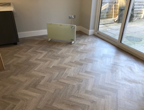 Dining area – Herringbone design