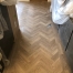 Kitchen flooring - Herringbone design with border