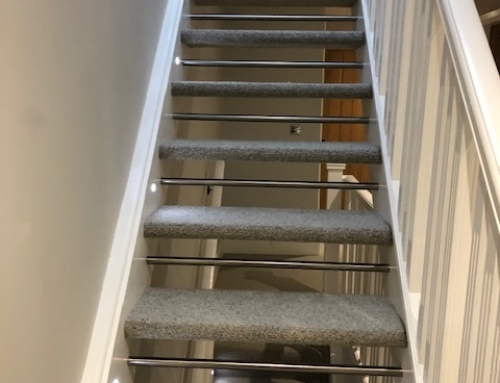 Open tread staircase